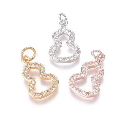 Латунные микропаве прозрачные подвески с фианитом, с прыжковых колец, перегонный куб