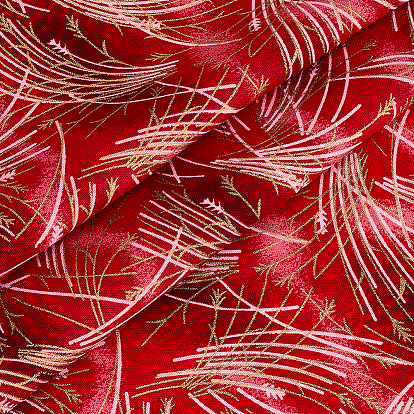 Fish Scales Pattern Cotton Fabric, Rectangle