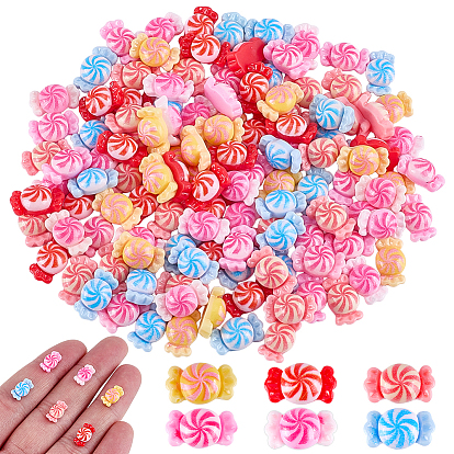 120 pcs cabochons en résine, accessoires nail art de décoration, candy