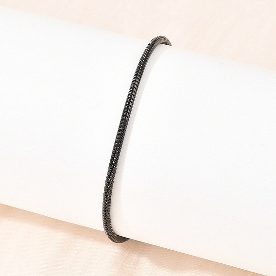 304 женские браслеты-змейки из нержавеющей стали, ионное покрытие (ip), долговечный