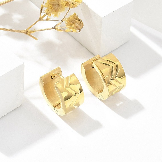 304 серьги из нержавеющей стали для женщин, с 316 ушными шпильками из хирургической нержавеющей стали, ионное покрытие (ip), кольцо