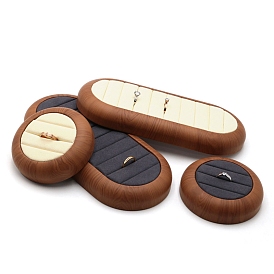 Microfiber Ring Storage Tray, with Imitation Leather