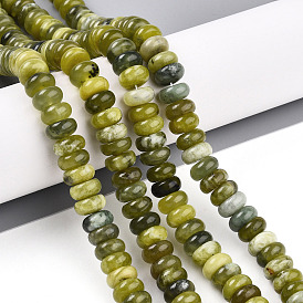 Природного нефрита Xiuyan бисер нитей, рондель