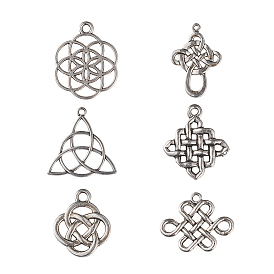 Тибетский сплав стиль Китайский узел подвески