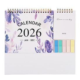 2026 Настольный календарь, с блокнотом и стикерами, школьные офисные принадлежности