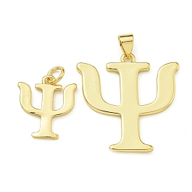 Libra Rack Plating Brass Pendants, Long-Lasting Plated, Lead Free & Cadmium Free