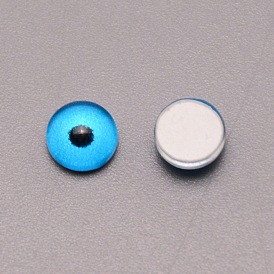 Resin Cabochons, Half Round/Eye