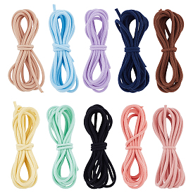 ARRICRAFT 20m 10 Colors Toweling Elastic Cords, Round