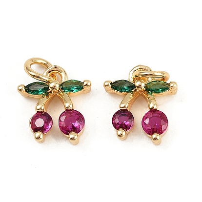 Латунные микро проложить кубического циркония подвески, черри прелести, с целью перехода в кольце