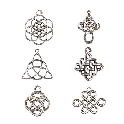 Тибетский сплав стиль Китайский узел подвески