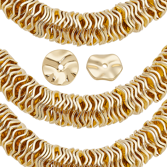 50 шт. Латунные распорные втулки, волнистых плоские круглые