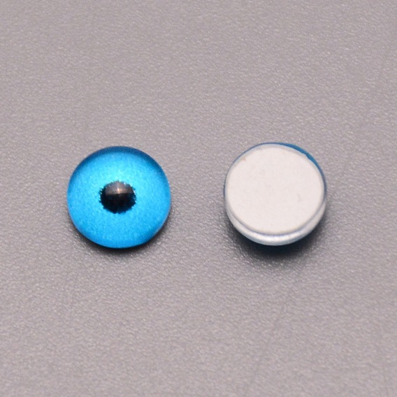 Resin Cabochons, Half Round/Eye