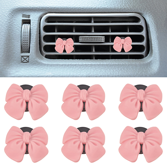 12 Пластиковые зажимы для автомобильных воздуховодов с бантом, внутренняя отделка автомобиля, с магнитным ферромарганцевым железом и пластиковым зажимом