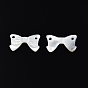 Natural White Shell Connector Charms, Bowknot