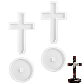 2 Moules en silicone pour la décoration et la présentation de sacs, traverser à plat rond