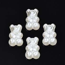 ABS Plastic Imitation Pearl Beads, Bear