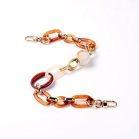 Resin with Plastic Bag Handles, with Alloy Spring Gate Rings & Clasps, for Bag Straps Replacement Accessories