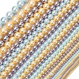 Гальванические оболочки жемчужные бусы пряди, круглые