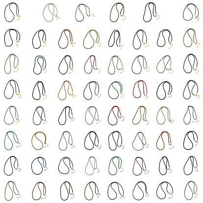 2.5мм нейлоновый плетеный шнур для изготовления ожерелий, с латунными выводами и 304 застежками из лобстера из нержавеющей стали, долговечный, стойки покрытие