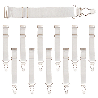 12шт. полиэстеровые подвязки для бедер, Эластичные регулируемые подвязки для ног для женщин и девушек, со сплавочной фурнитурой