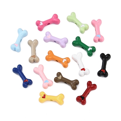 Стойка гальваническое покрытие распылением сплав эмалированные шарики, без кадмия, без никеля и без свинца, собачья кость с сердцем