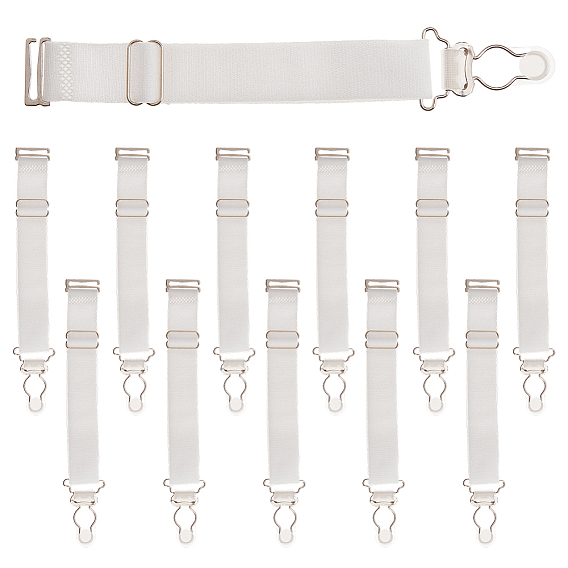 12шт. полиэстеровые подвязки для бедер, Эластичные регулируемые подвязки для ног для женщин и девушек, со сплавочной фурнитурой