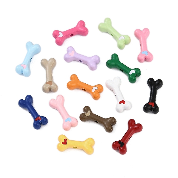 Стойка гальваническое покрытие распылением сплав эмалированные шарики, без кадмия, без никеля и без свинца, собачья кость с сердцем