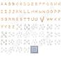 312Pcs 52 Style 201 Stainless Steel Charms, Alphabet
