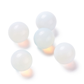 Perlas de Opalite, sin agujero / sin perforar, de alambre envuelto colgante de decisiones, rondo