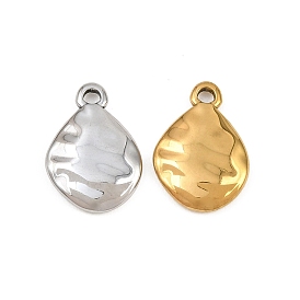 Pendentifs en acier inoxydable, charmes de larme