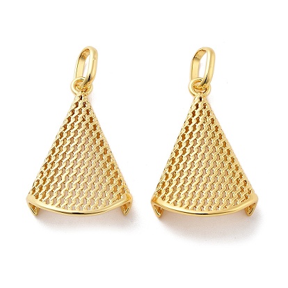 Латунные подвески, треугольная форма, без кадмия и без свинца, стойки покрытие, долговечный, с целью перехода в кольце