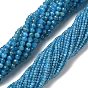 Natural Apatite Beads Strands, Round, Faceted