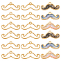 20Pcs Beard Alloy Small Handmade Pendant, Epoxy Frame Charms
