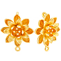 10 шт. латунные подвески для разъемов, 3d цветочные ссылки