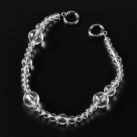 Acrylic Bag Strap Chains, with Platinum Plated Alloy Key Clasps