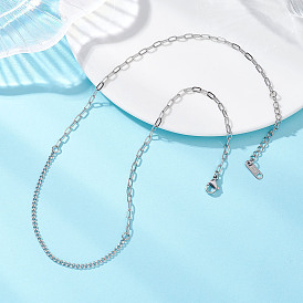 304 ожерелья из витой цепи из нержавеющей стали для женщин и мужчин, не тускнеет