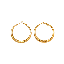 Серьги из 304 нержавеющей стали, кольцо, ионное покрытие (ip), долговечный