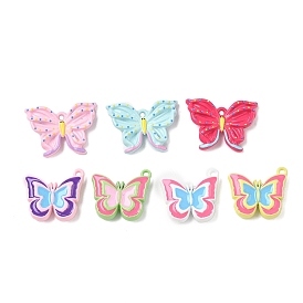 Подвески из сплава краски для выпечки, бабочка