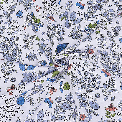 1м хлопчатобумажная ткань с цветочным узором, товары для рукоделия