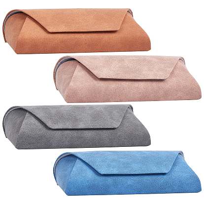 4шт 4 цвета искусственная кожа pu сумка для очков, для очков, солнцезащитные очки протектор