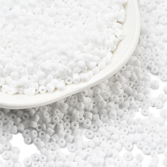 Матовое непрозрачное стекло бисер, круглые