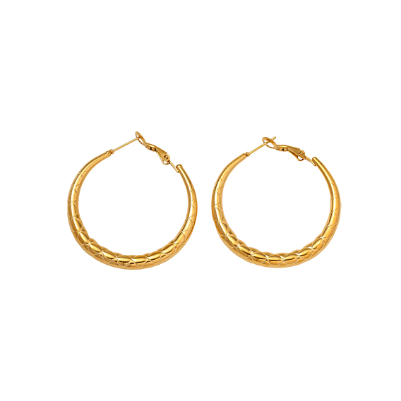 Серьги из 304 нержавеющей стали, кольцо, ионное покрытие (ip), долговечный