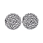 Printed Opaque Acrylic Pendants, Flat Round