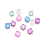 Transparent K9 Glass Cabochons, Flat Back, Square