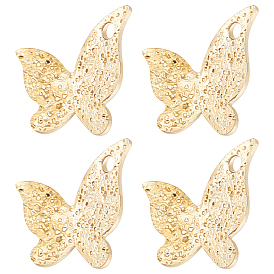60 шт. Латунные подвески, долговечный, , бабочка