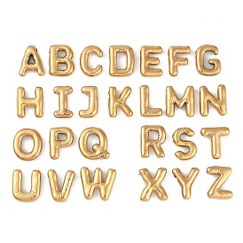 Ion Plating(IP) 304 Stainless Steel Pendants, Letter A`Z Charm