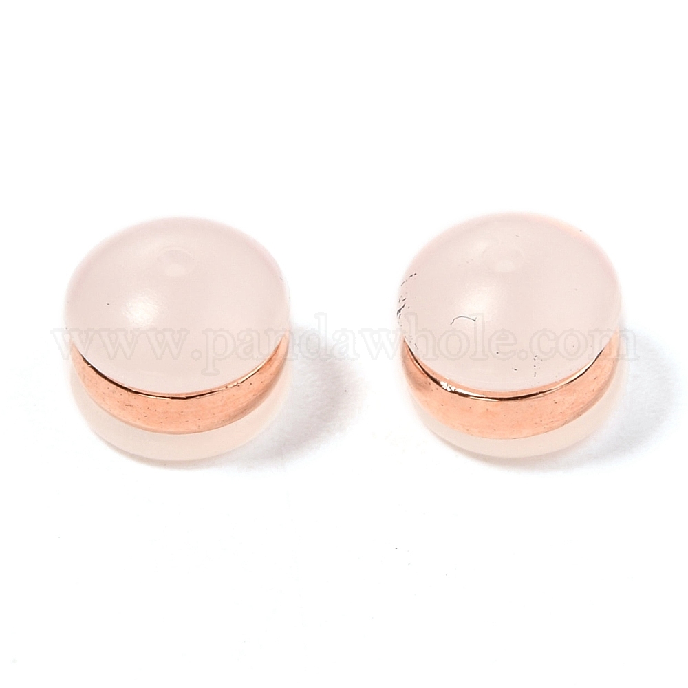 Earring Backs with Plastic Comfort Disc with Gold Plated Surgical Stainless  Steel Base (10-Pcs)