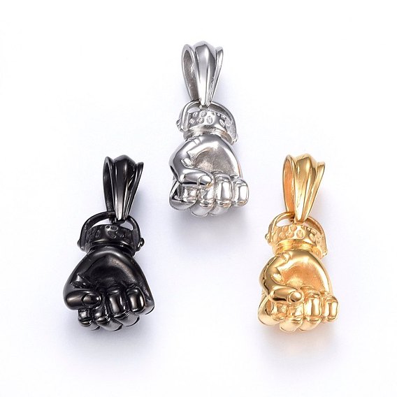 304 Stainless Steel Pendants, Fist