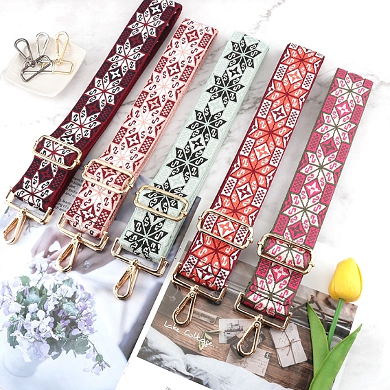 Нейлоновая холщовая сумка с цветочным узором, лямки для сумки, для замены сумочки или сумки через плечо