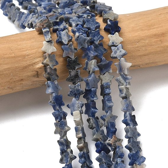 Природный содалит бисер нитей, звезда